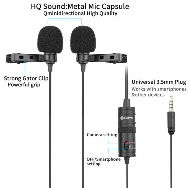 Microfone BOYA para câmera DSLR e celular. - Image 5